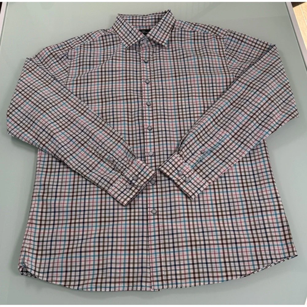 Rodd & Gunn‎ Shirt Men's 2XL Sports Fit Gingham Check Long Sleeve Casual Preppy